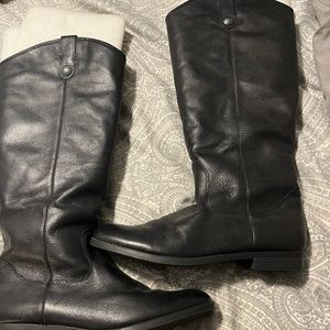 Black 🖤leather riding boots worn 1x size 11 VERY VERY nice!🖤
